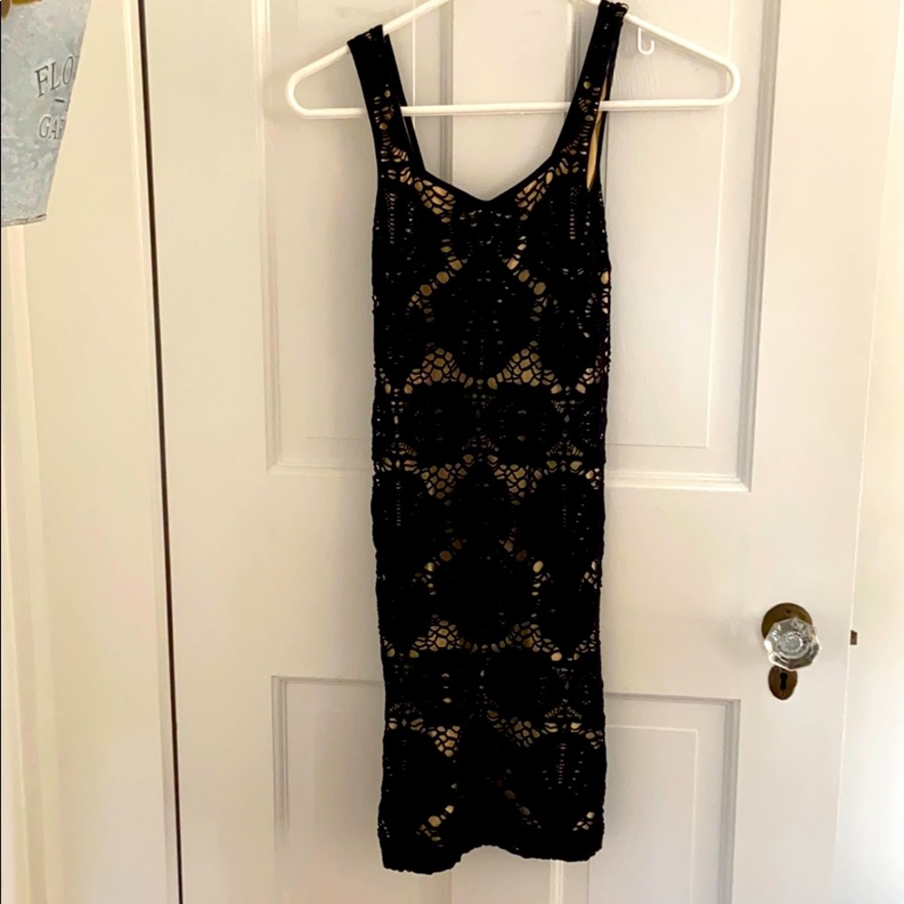 Free people stretchy body con dress